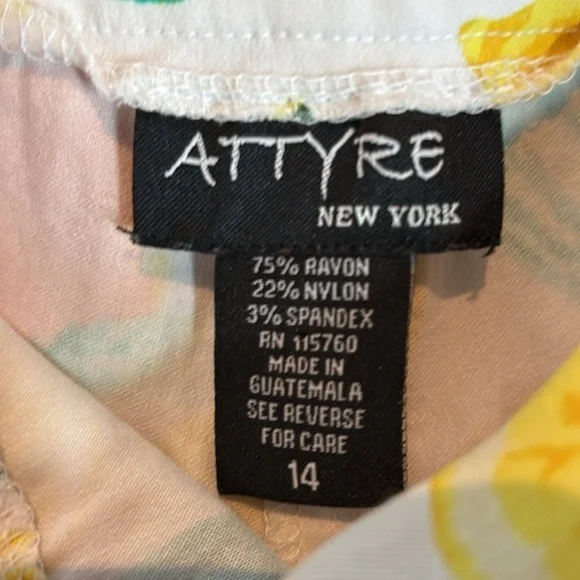 ATTYRE Women's Skort Skirt Fruit Watermelon Banana Lemon Orange size 14 - Picture 6 of 7